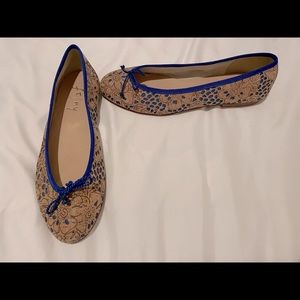 FRENCH SOLE Cut Out Cork Ballet/Flats Shoes